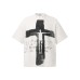 Wear and tear cross shaped short sleeves