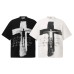 Wear and tear cross shaped short sleeves