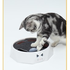 Pet Electric Cat Toy Plush Mouse Cat Spinner Two-Speed Adjustable Automatic Interactive Whack-a-Mole Toy