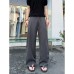Classic Vertical Stripe Pleated Wide-Leg Straight Casual Pants