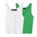Hot girl ribbed knitted sleeveless top