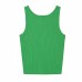 Hot girl ribbed knitted sleeveless top