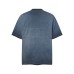 Washed and worn gradient short sleeves