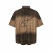Gradient plaid thorn short sleeved shirt