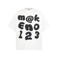 Polka dot letter short sleeved shirt