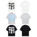 Polka dot letter short sleeved shirt