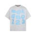 Polka dot letter short sleeved shirt