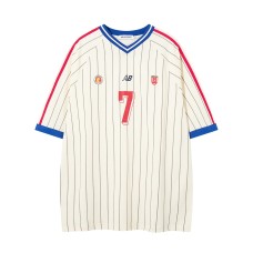 Striped football jersey short sleeved Striped football jersey short sleeved