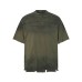 Vintage gradient fringed short sleeves