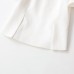 Bubble sleeve short sleeved top with slit hem