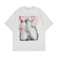 Gradient Text Cat Printed Short Sleeve
