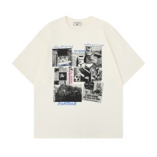 Cat newspaper collage short sleeves