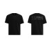Pure Cotton Patchwork Stud Embroidery Print Black Short Sleeve Men