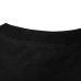 Pure Cotton Patchwork Stud Embroidery Print Black Short Sleeve Men