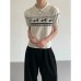 Polo Neck Short Sleeve Top for Men Vintage Style Casual Wear Polo Neck Short Sleeve Top for Men Vintage Style Casual Wear
