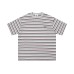 Simple colored striped short sleeved shirt