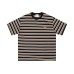 Simple colored striped short sleeved shirt