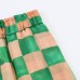 Minimalist style ramie checkered wide leg pants Minimalist style ramie checkered wide leg pants