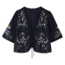Flower Embroidered Short Top