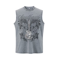 Guitar wing printed vest