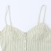 Striped tight corset camisole top