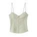 Striped tight corset camisole top