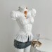 Square neck short sleeved slim fit top
