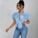 Solid color women's top