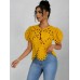 Solid color women's top