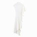 Asymmetric pleated top with light mature style
