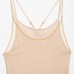 Sweet and spicy double-layer silk mesh effect hanging neck top