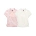 Hollow out slim fit slit polka dot top