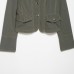 Street thread trimming short jacket