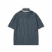 Cashew flower bead tie short sleeved shirt