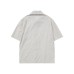Plaid bow tie embroidered letter short sleeved shirt
