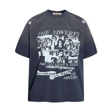 Vintage gradient printed short sleeves