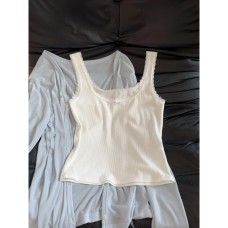Trim Bow Top for Women Layering Inner Top