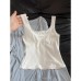 Trim Bow Top for Women Layering Inner Top Trim Bow Top for Women Layering Inner Top