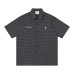Embroidered short sleeves with lettering slogans