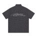 Embroidered short sleeves with lettering slogans