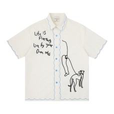 Fun Embroidered Short Sleeves