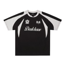 Printed loose fitting men's and women's short sleeves