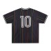 Rainbow stripe jersey short sleeved