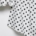 Romantic Bubble Sleeve One Shoulder Polka Dot Short Top