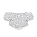 Romantic Bubble Sleeve One Shoulder Polka Dot Short Top