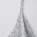 Spicy girl pleated bead decoration hanging neck top Spicy girl pleated bead decoration hanging neck top
