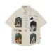 Cat Window View Embroidered Short Sleeve Cat Window View Embroidered Short Sleeve
