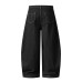 Pleated Stripe Casual Pants Loose Wide-Leg Knife-Edge Silhouette Slimming Casual Pants