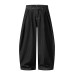 Pleated Stripe Casual Pants Loose Wide-Leg Knife-Edge Silhouette Slimming Casual Pants