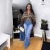 Heavy-duty Straight Leg Jeans with Multi-button Design